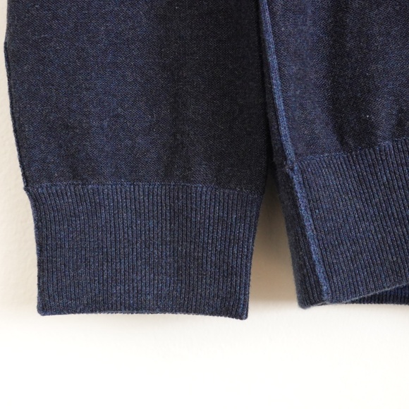 NWT Raffi Men's Vanise Venley 100% Cotton Henley Sweater Midnight Blue Size M - Picture 6 of 10